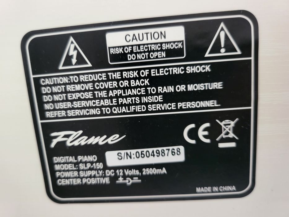 Vand pian digital  Flame SLP 150 Si scaun pian