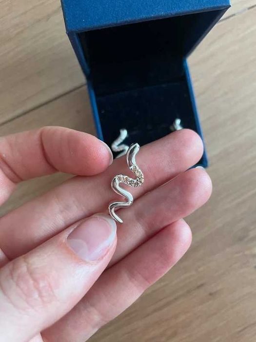 set cercei si pandantiv de argint Swarovski