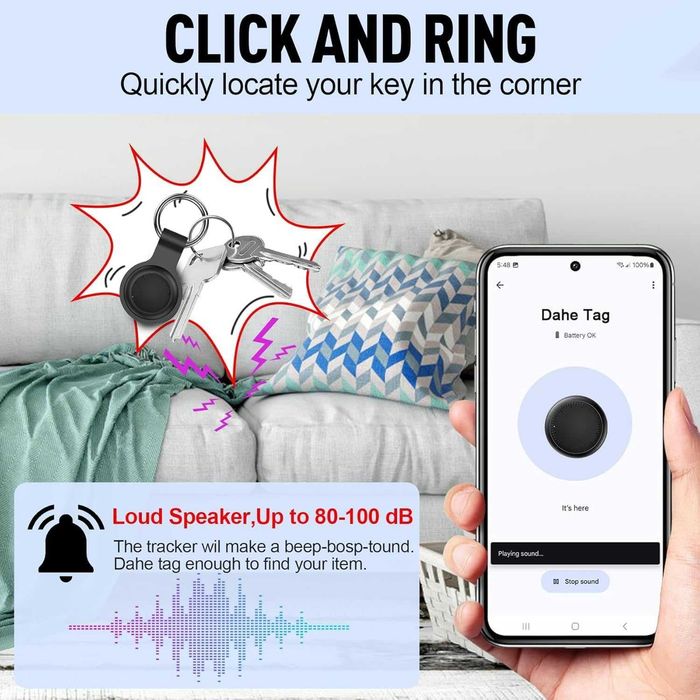 Android Air Tracker, 4 броя Android Smart Tag, Работи с приложението Google Where is, Bluetooth
