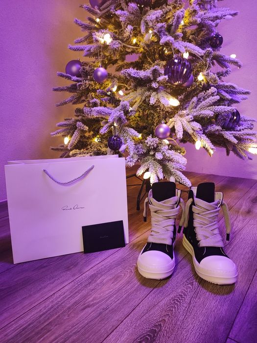 Rick Owens Jumbo Laces Black, Nepurtati.