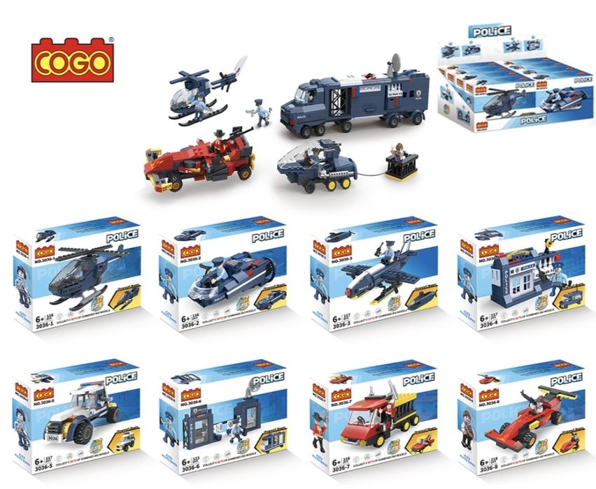 LEGO Set de constructie tip - Politia COGO 100 piese