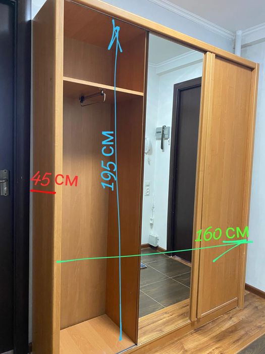 Прихожая шкаф-купе б/у состояние хорошое, пройводство Белорусия