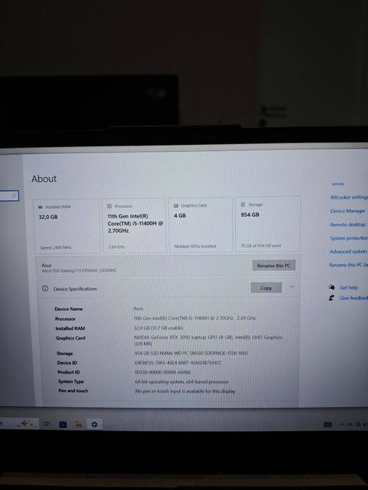 Vând Laptop ASUS TUF F15