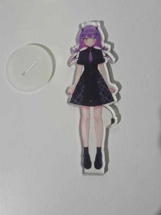 Purple haired demon girl acrylic standee