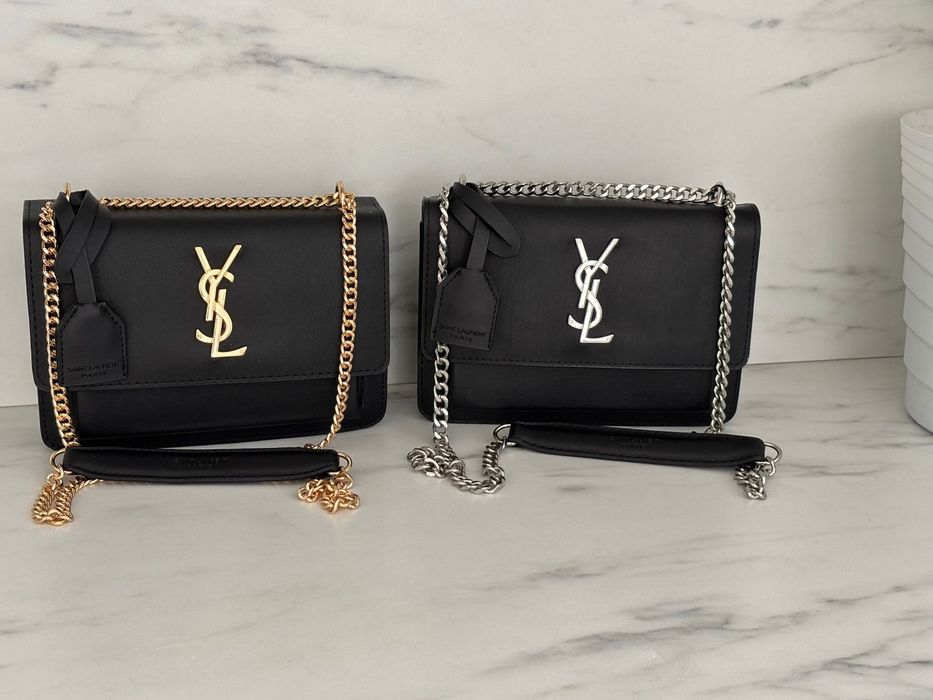 Geanta Michael Kors - YSL alb-negru