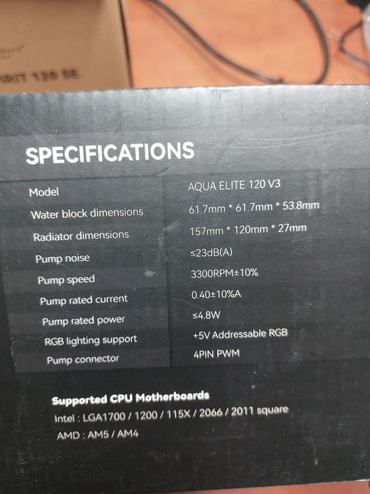 Cooler multisocket lichid Thermalright  Aqua Elite 120v3 ca nou!