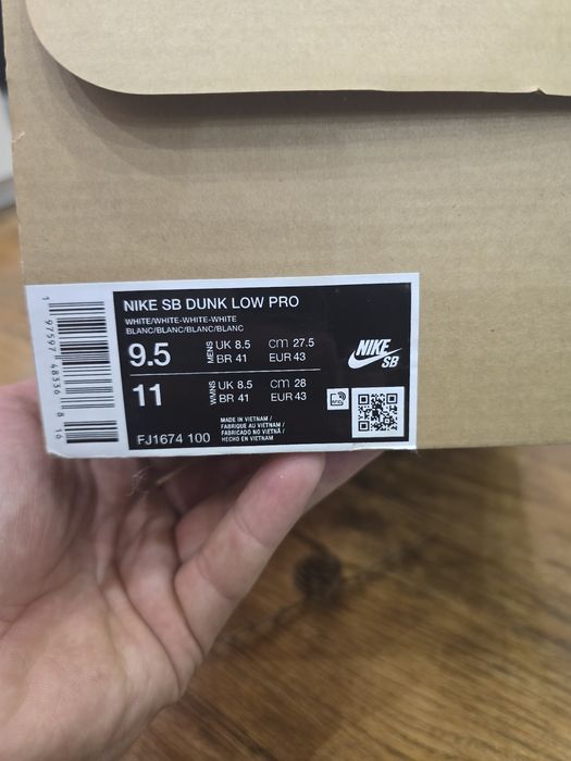 Nike SB Dunk Low Pro White