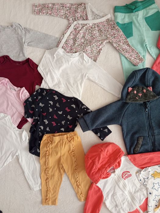 Лот бебешки дрехи 74 размер за момиченце