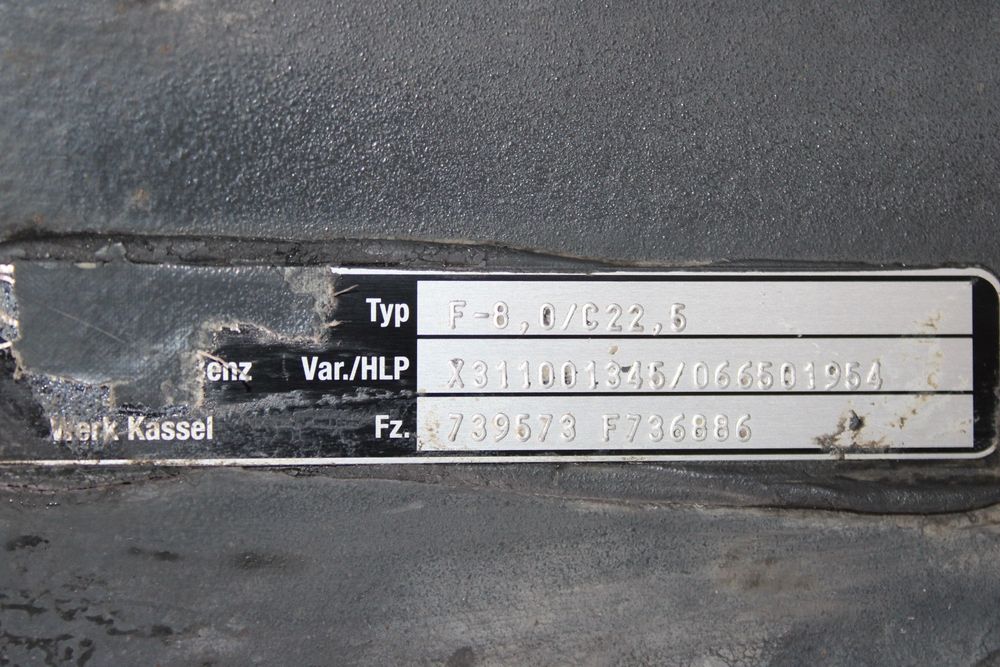 axa fata f-8,0-c22,5 mercedes actros mp4 a9603311801, x311001345