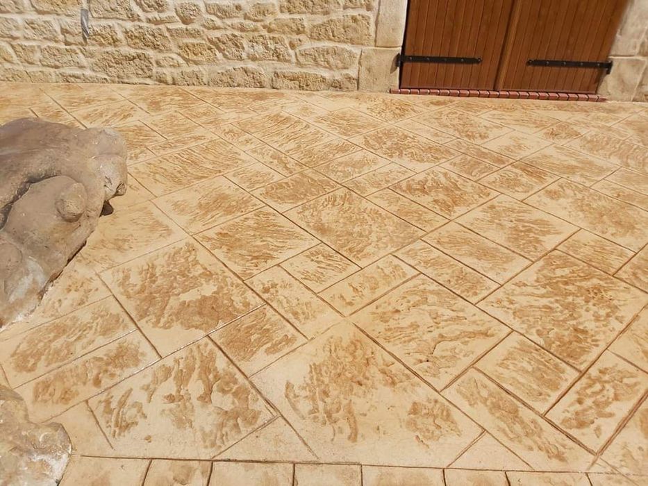 Beton amprentat dezactivat