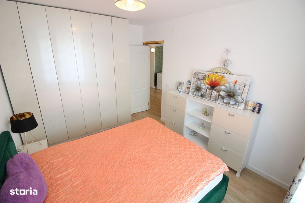 Casa noua 4 camere Tulucesti, panouri fotovoltaice, mobilata+utilata