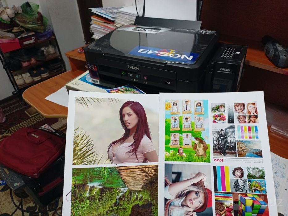 EPSON L222 HD tiniq chiqaradigan tezkor KOPIYA_Skanerli rangli prnter