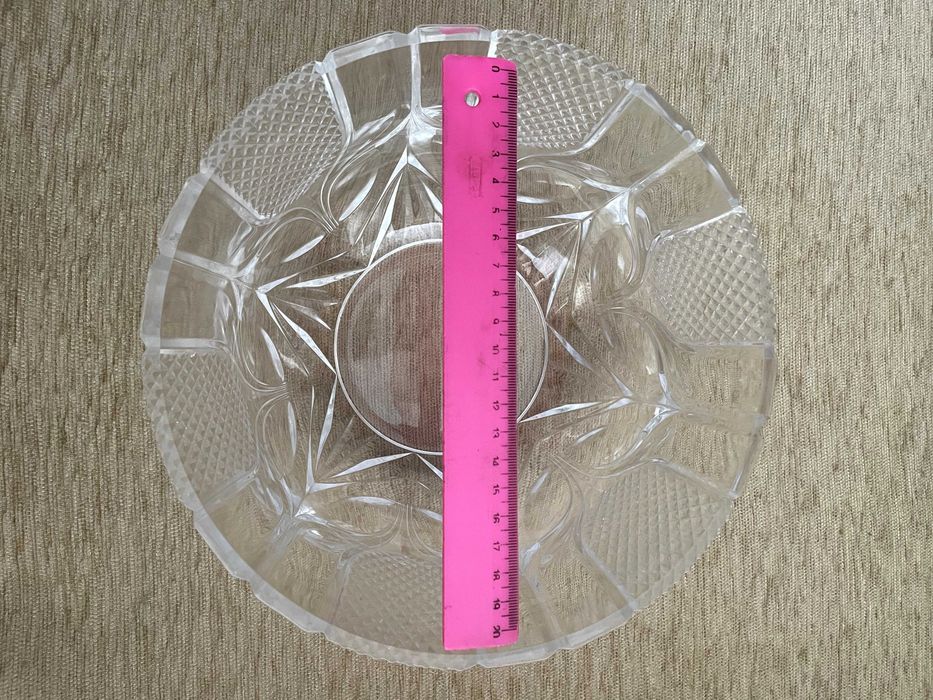 Vand bol cristal veritabil, model clasic, diam. aprox. 24cm, impecabil