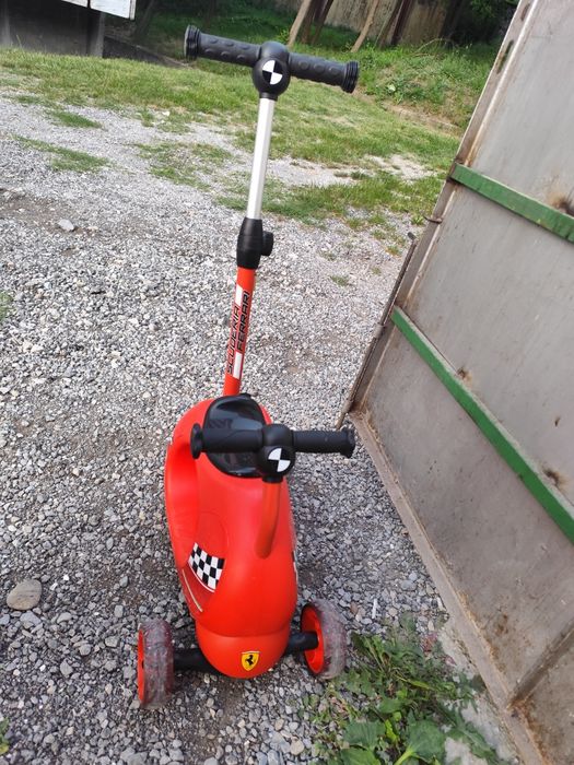 Детска тротинетка Mesuca - Ferrari, 4 в 1, червена