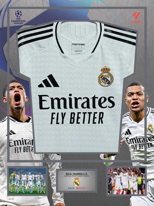 Новый Дизайн форма Реал Мадрид в рамке 2025/26 Real Madrid KIT inframe