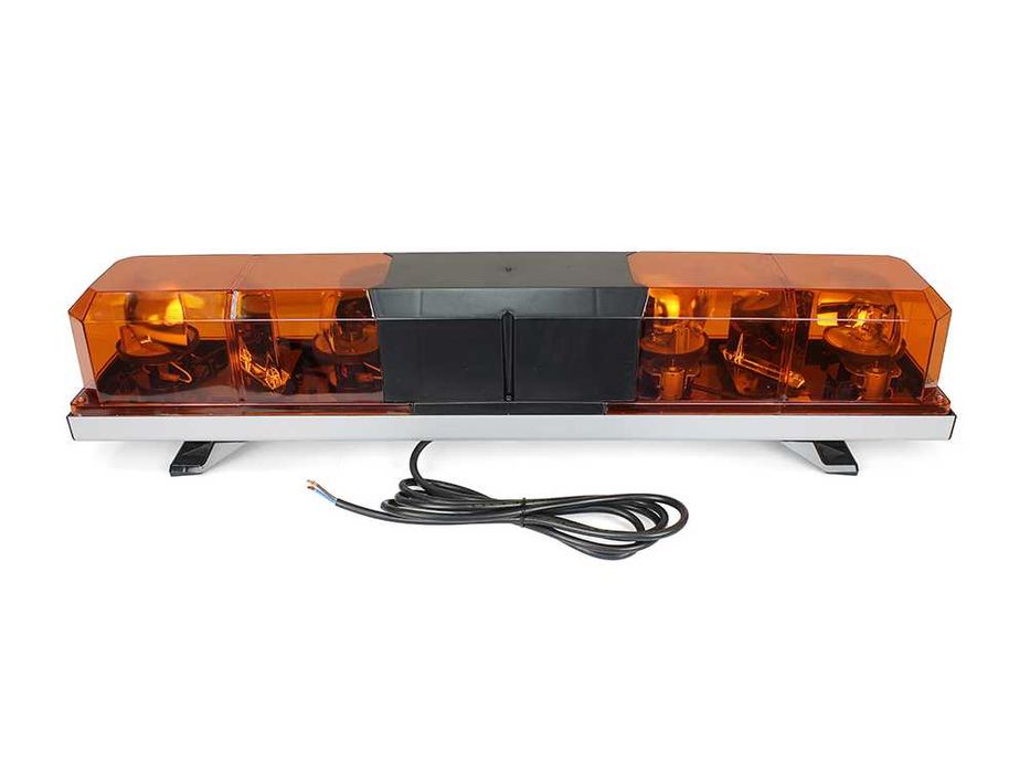 Rampă girofar halogen 12V – bară avertizare auto portocalie