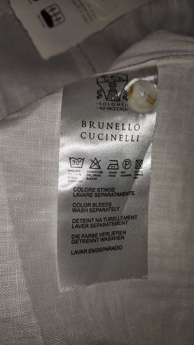 Льненая рубашка Brunello Cucinelli