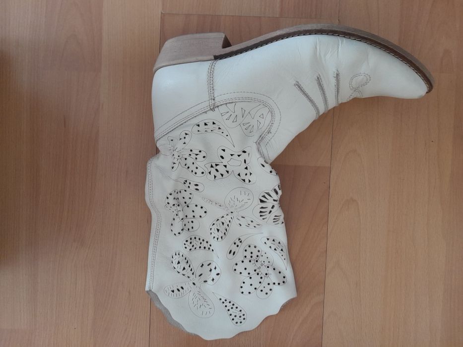 Дамски ботуши естествена кожа и естествен велур