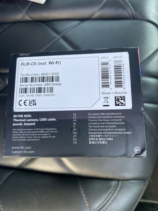 Vand camera cu termoviziune  flir  c5 /wifi sigilata