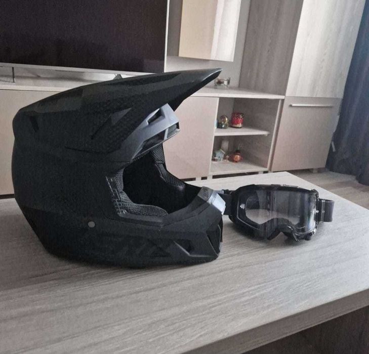 Casca Leatt 7.5 V22 Black S (mtb, enduro, motocross)