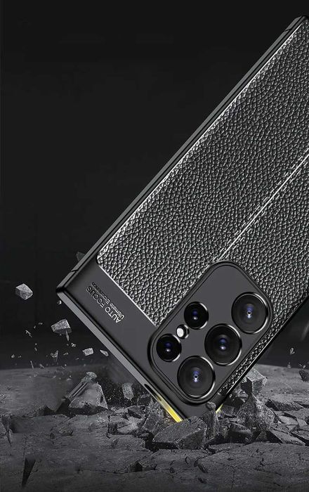 Samsung Galaxy S24 Ultra - Луксозен Кожен Кейс Гръб AF