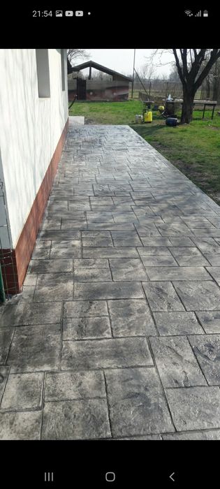 Beton elicopterizat si amprentat