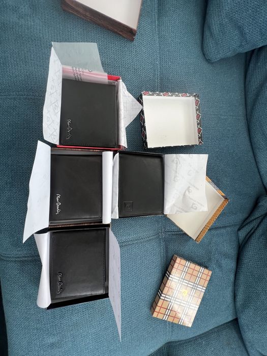 Портфейли Pierre Cardin. 4 модела.Нови,естествена кожа,етикети,кутии,