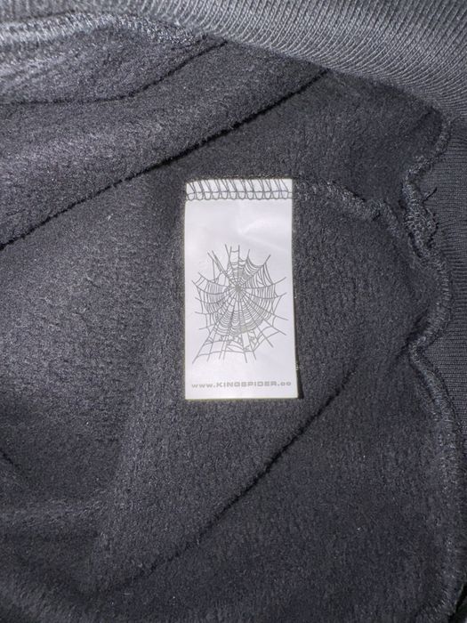 худи Sp5der Rhinestone OG Web V2 Black оригинал