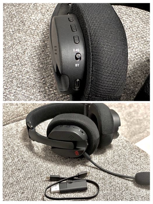 Set 3 casti: HyperX Alpha + Redragon Luce wireless  + Sennheiser HD407