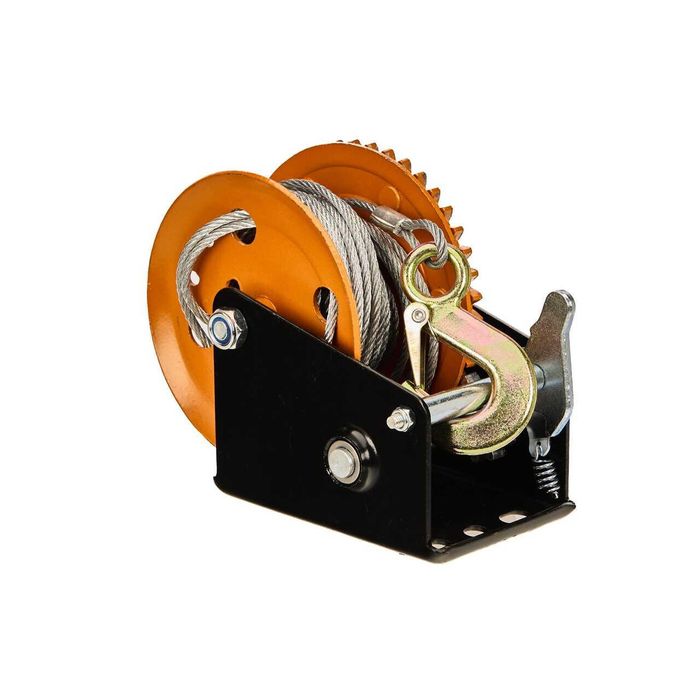 Troliu manual vinci, capacitate 544 kg 1200 lbs, lungime cablu 10