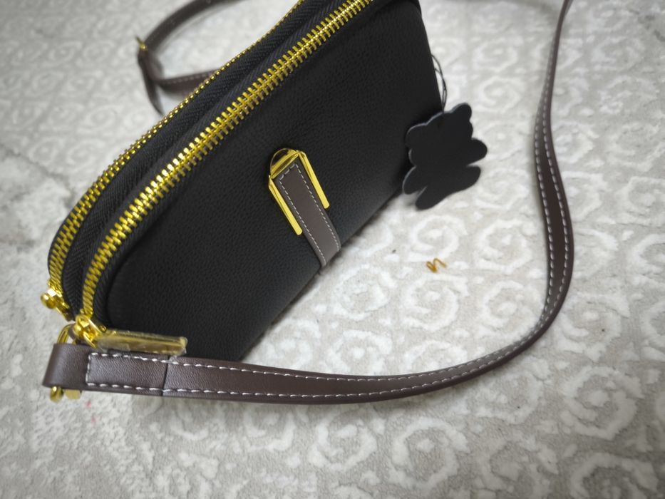 Сумка черная натуральная кожа