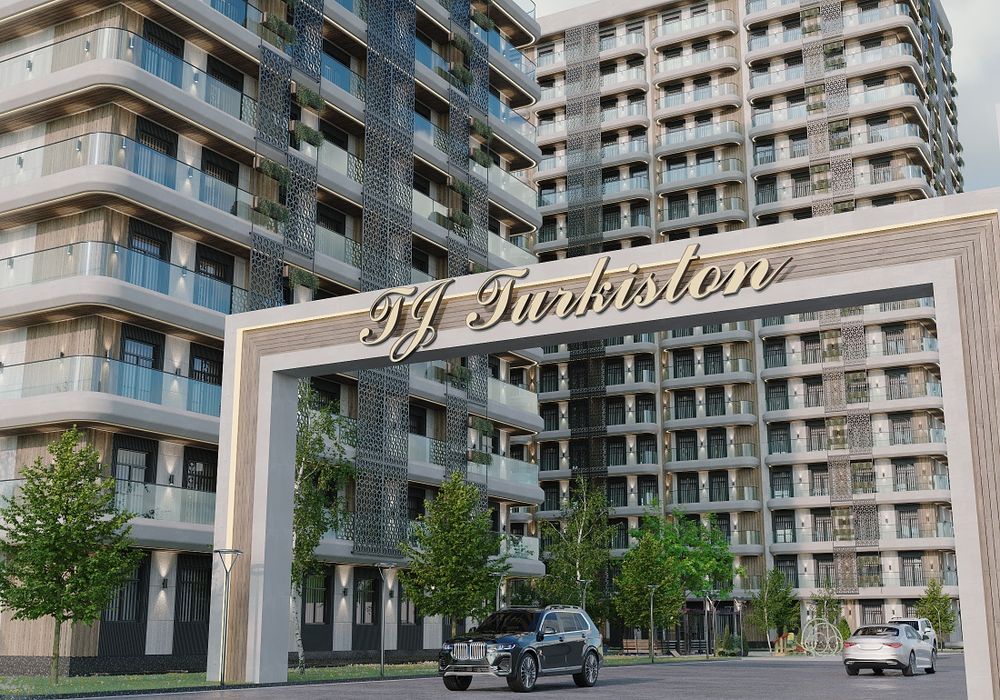 2 комнатная квартира в Turkiston Avenue  низкие цены от застройщика