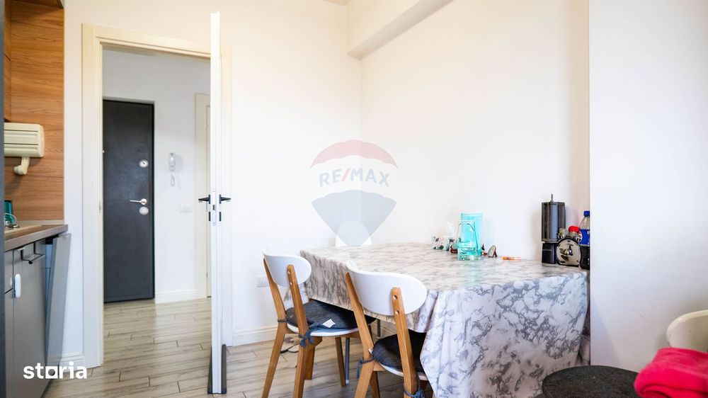 Dobroesti - vanzare apartament 2 camere mobilat complet, cu terasa