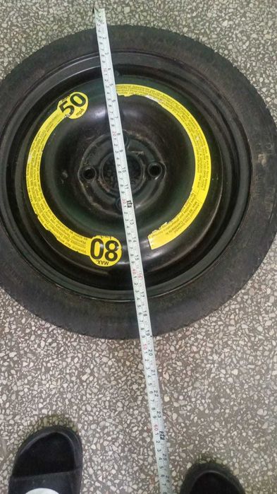 Roata rezerva slim - 100 mm intre prezoane