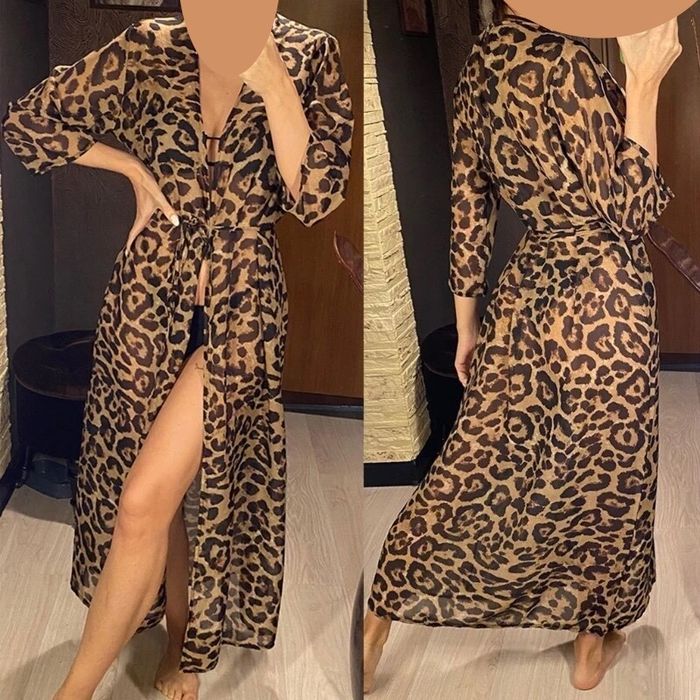 Леопард Штаны Рубашка Халат