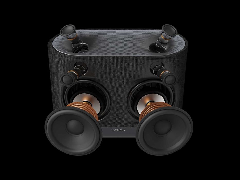 Denon Home 400 смарт активна тонколона - 6 високоговорителя, Dolby Atmos, AirPlay 2, HEOS, WiFi 6E, Bluetooth