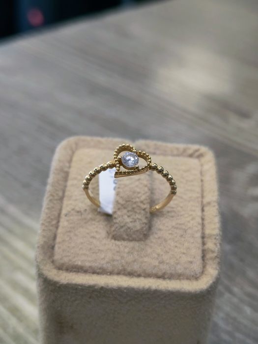 Златен Пръстен Сърце 1.22гр / 14К