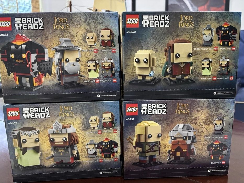 Colectie seturi LEGO Lord of the Rings Brickheadz