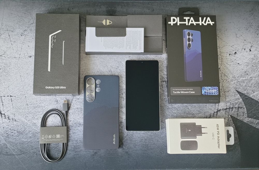 Samsung Galaxy S25 Ultra - Titanium Silverblue - 256GB - Husa Pitaka - Pachet complet + Garantie