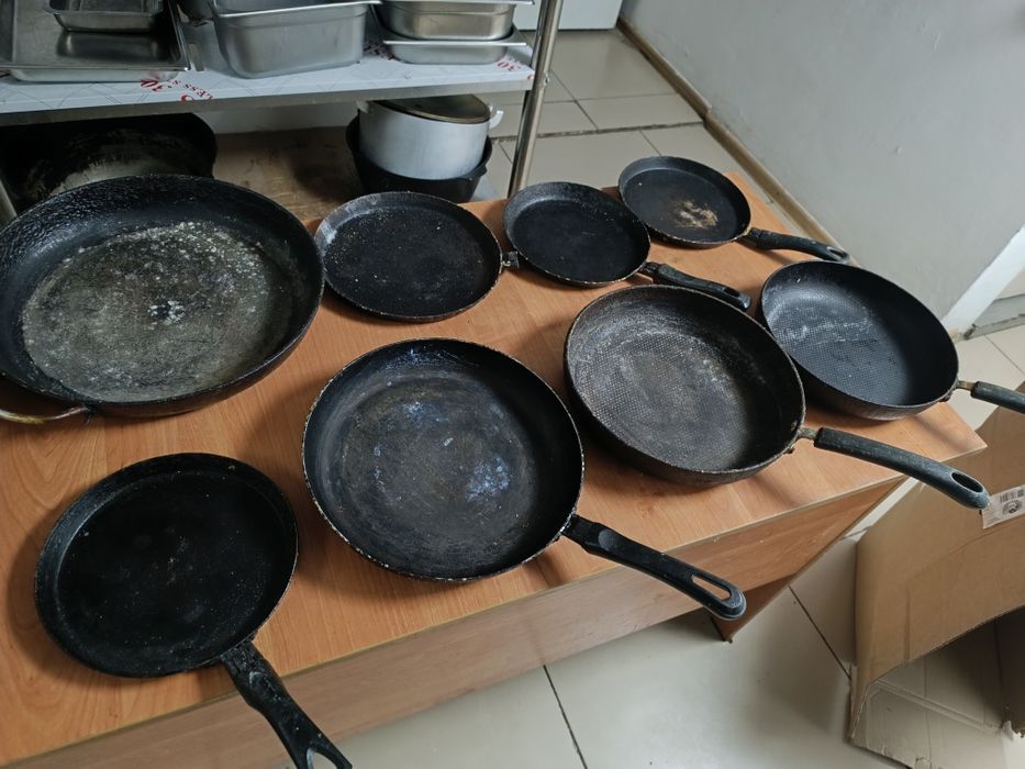 Сковородки в нормальном состоянии