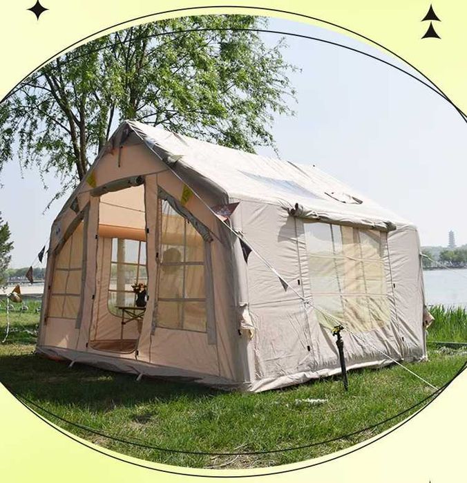 Cort gonflabil PROFESIONAL, camping, pescuit, aventura, 14 mp,
