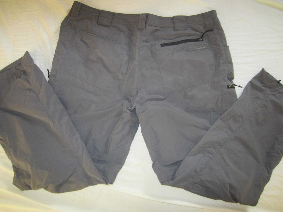Pantalon Columbia Titanium,  masura 60, fermoar pentru bermude, material subtire ( 70% tactel nylon +30%bumbac), fabr.in Vietnam, stare f. buna-ca noi