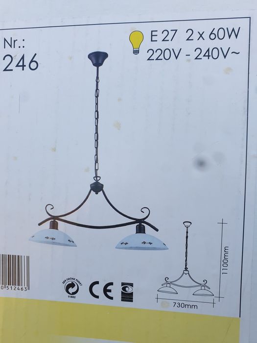 Candelabru rustic de tavan