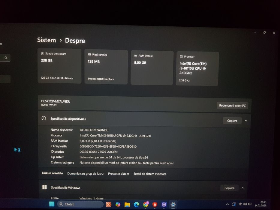 Laptopul Huawei MateBook D15