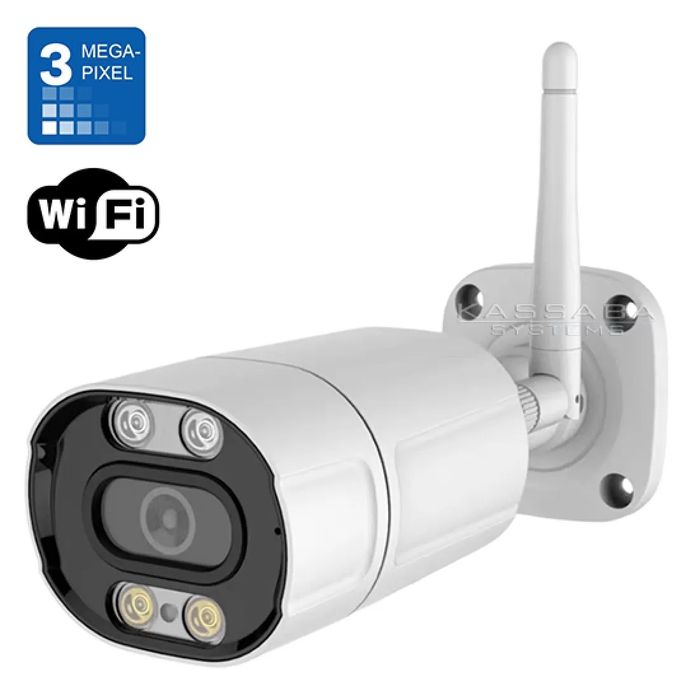 Външна 3MPX WiFi камера с метален корпус, нощно виждане до 40 метра