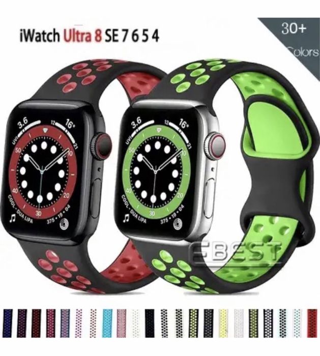 Curea DRT Silicon Gaurele Husa Folie Ceas Apple Watch Seria 4-10 ULTRA
