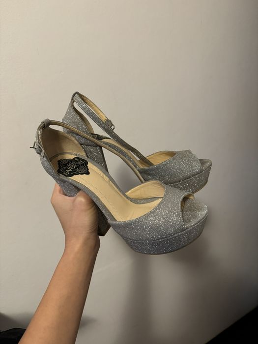 Sandale cu platforma 12 cm