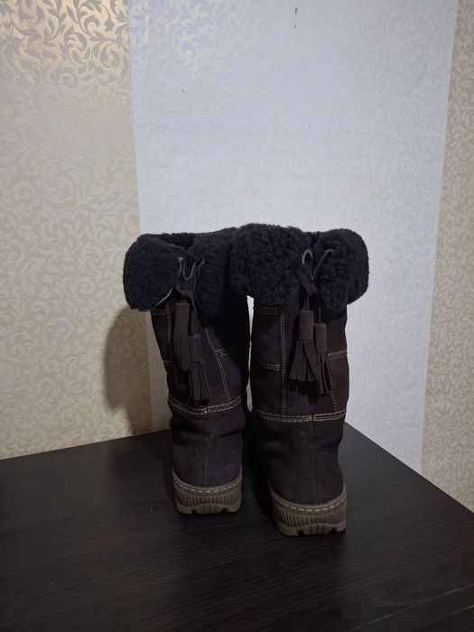 Сапоги натуральная замша