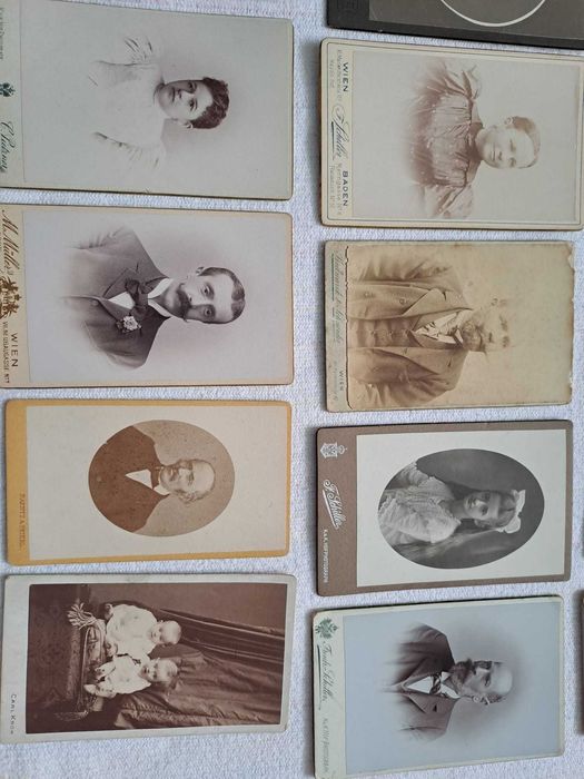fotografii pe carton tip cdv 11/6,5 cm vechi