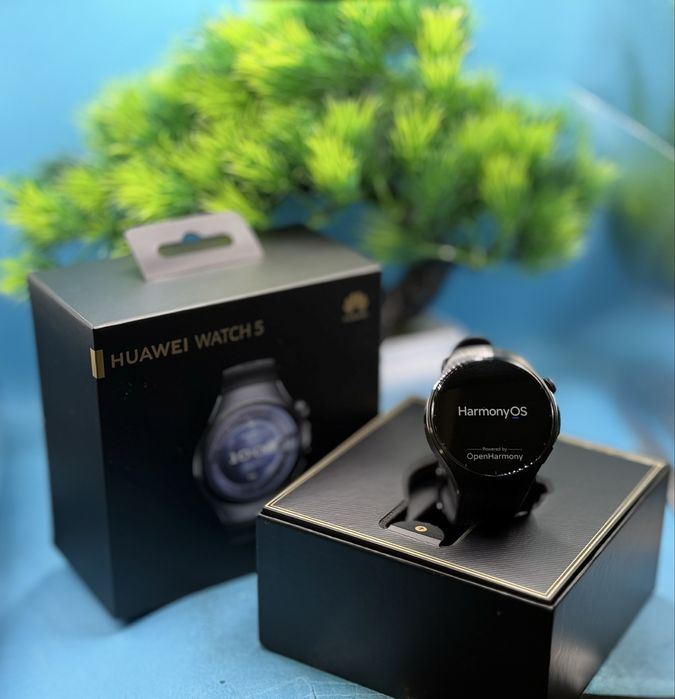 ГАРАНЦИОНЕН!!! Смарт часовник HUAWEI Watch 5, 46 мм, Black, LTE